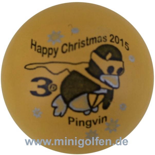 3D Pingvin Happy Christmas 2015