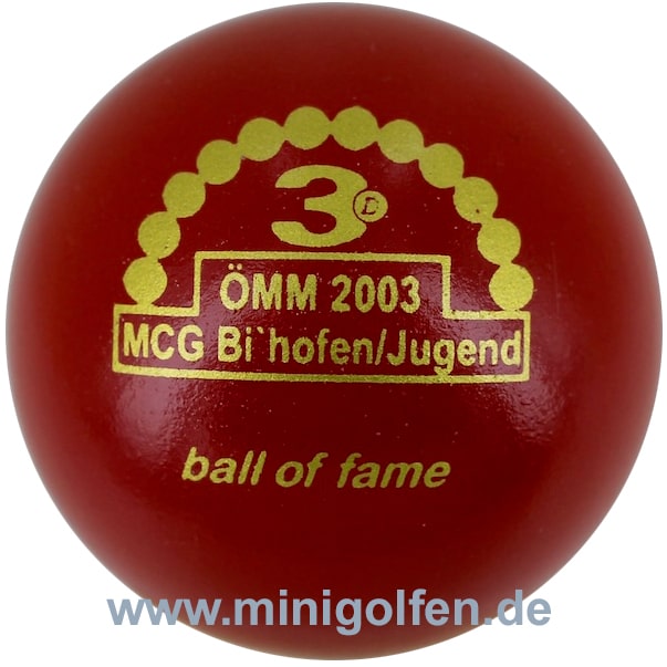 3D BoF ÖMM 2003 MCG Bischofshofen / Jugend