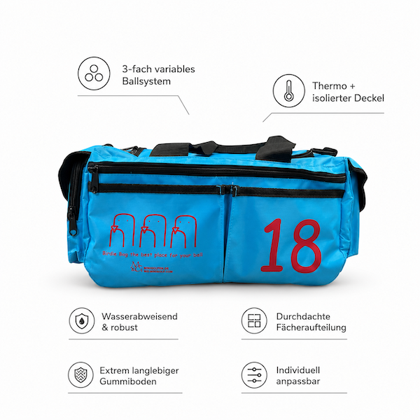 M&G Birdie Bag - DIE perfekte Balltasche für Minigolf; Golftasche
