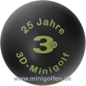 3D 25 Jahre 3D-Minigolf  "schwarz"
