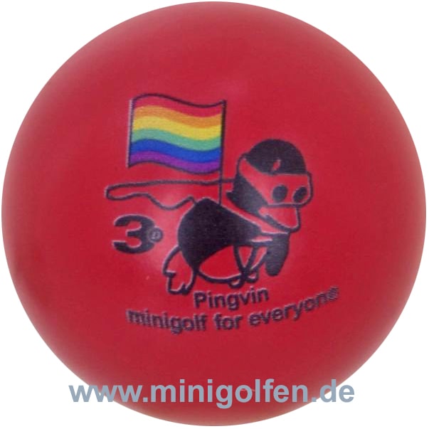 3D Pingvin minigolf for everyone hellrot