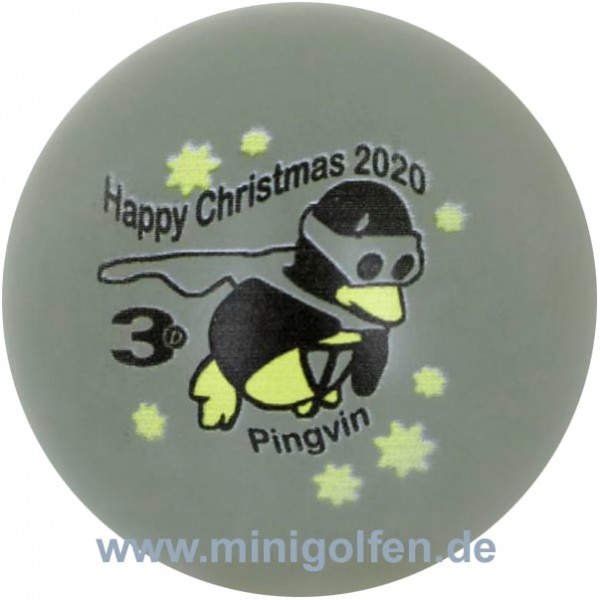 3D Pingvin Happy Christmas 2020