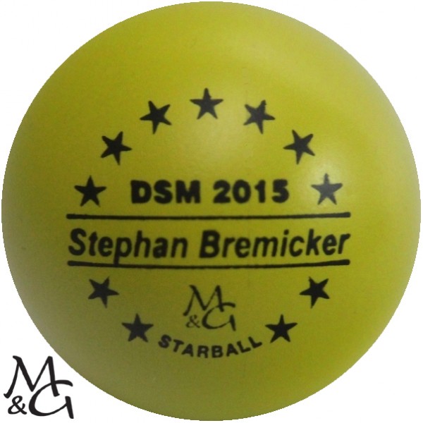 M&G Starball DSM 2015 Stephan Bremicker - Minigolfball vom Profi